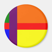 Danish Gay Pride Flag Fridge Magnets