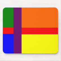 Danish Gay Pride Flag Mouse Mats