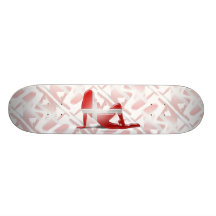 Danish Girl Silhouette Flag Skate Board Deck