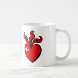 Danish love heart fire of a Dane artwork Coffee Mug