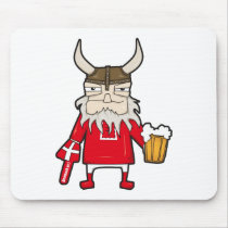 Danish Viking Fan mousepads