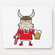Danish Viking Fan Mousepads