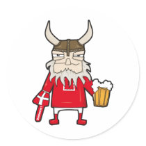 Danish Viking Fan stickers