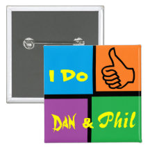 Danisonfire & AmazingPhil Duo Fan Badge Pins