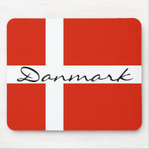 Danmark with Dannebrog Mouse Pads