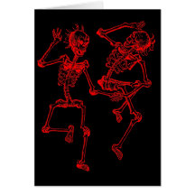 danse macabre 2 greeting card