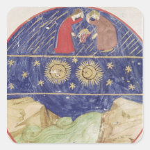 Dante and Beatrice Square Sticker