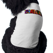 DANTE ~ PERSONALIZED BIG LETTER PET-WARE FOR DOGS! PET TSHIRT