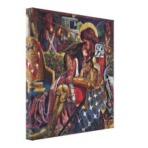 Dante Rossetti - Wedding of StGeorge and Sabra Stretched Canvas Print