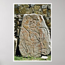 Danzantes"" - Relief Of A Dancer, Monte Alban Print