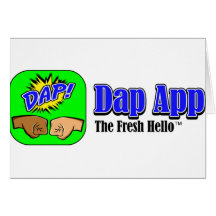 DAP APP TAGLINE GREETING CARD