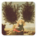 Daphne and Apollo, c.1470-80 Square Sticker