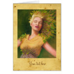 Daphne Goddess with Antique Parchment