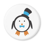 Dapper Penguin in Top Hat magnets