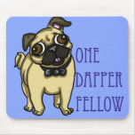 Dapper Pug mousepads