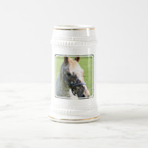 Dappled Appaloosa Horse Beer Stein Coffee Mug