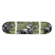 Dappled Grey Race Horse Skateboard