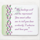 Darcy Wedding Quote Mousepad