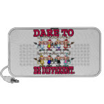 DARE TO BE DIFFERENT funny COWS Travel Speakers