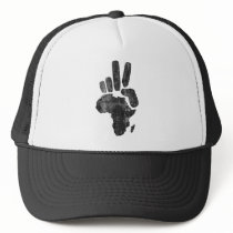 darfur africa peace hand mesh hat