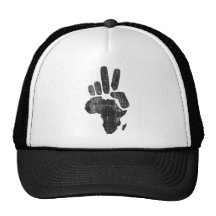 darfur africa peace hand mesh hat
