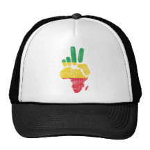 darfur africa peace hand trucker hat