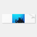 Daring Scuba Diver Bumper Sticker