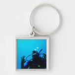 Daring Scuba Diver Keychain