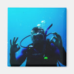 Daring Scuba Diver Magnets