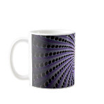 Dark Abstract Spiral: mugs