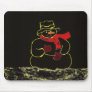 Dark and Mysterious Snowman Mousepads