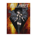 Dark Angel Firey Halloween Postcards