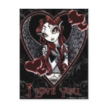 Dark Angel Valentine Postcard