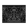 Dark Art Nouveau Flower Motif Postcards
