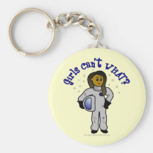 Dark Astronaut Girl Keychains