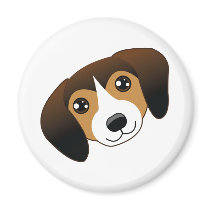 Dark Beagle Magnet