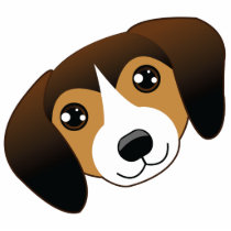 Dark Beagle Photo Sculpture Keychain