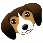 Dark Beagle Photo Sculpture Keychain photo sculptures