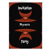 Dark birthday Party Invitation Cards