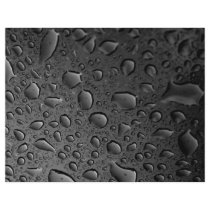 Dark Black Water Droplets Textured Design
