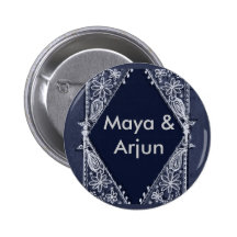 Dark Blue India design Buttons
