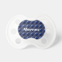 Dark Blue Metallic Baby Pacifier