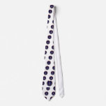 DARK BLUE PEACE SIGN CUSTOM TIES