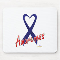 Dark Blue Ribbon Awareness Design