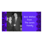 dark blue star abstract photo cards