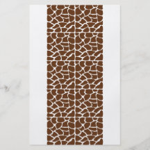 Dark Brown Giraffe Pattern Full Colour Flyer