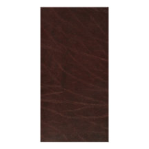 Dark Brown Leather Personalized Photo Card