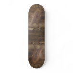Dark Brown Rustic Wood Look for Skaters skateboards