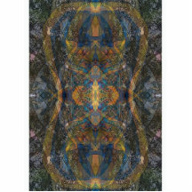 Dark colour kaleidoscope lizard pattern fractal is photo sculpture