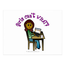 Dark Computer Girl Postcards